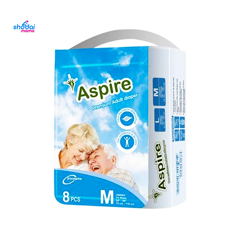 Aspire Premium Adult Diaper M size 8pcs